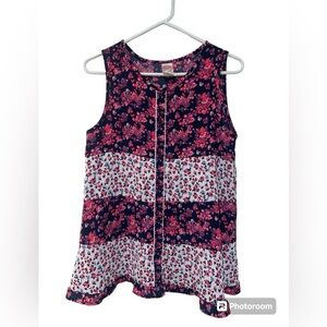 Wonder nation | button up floral top size 2XL